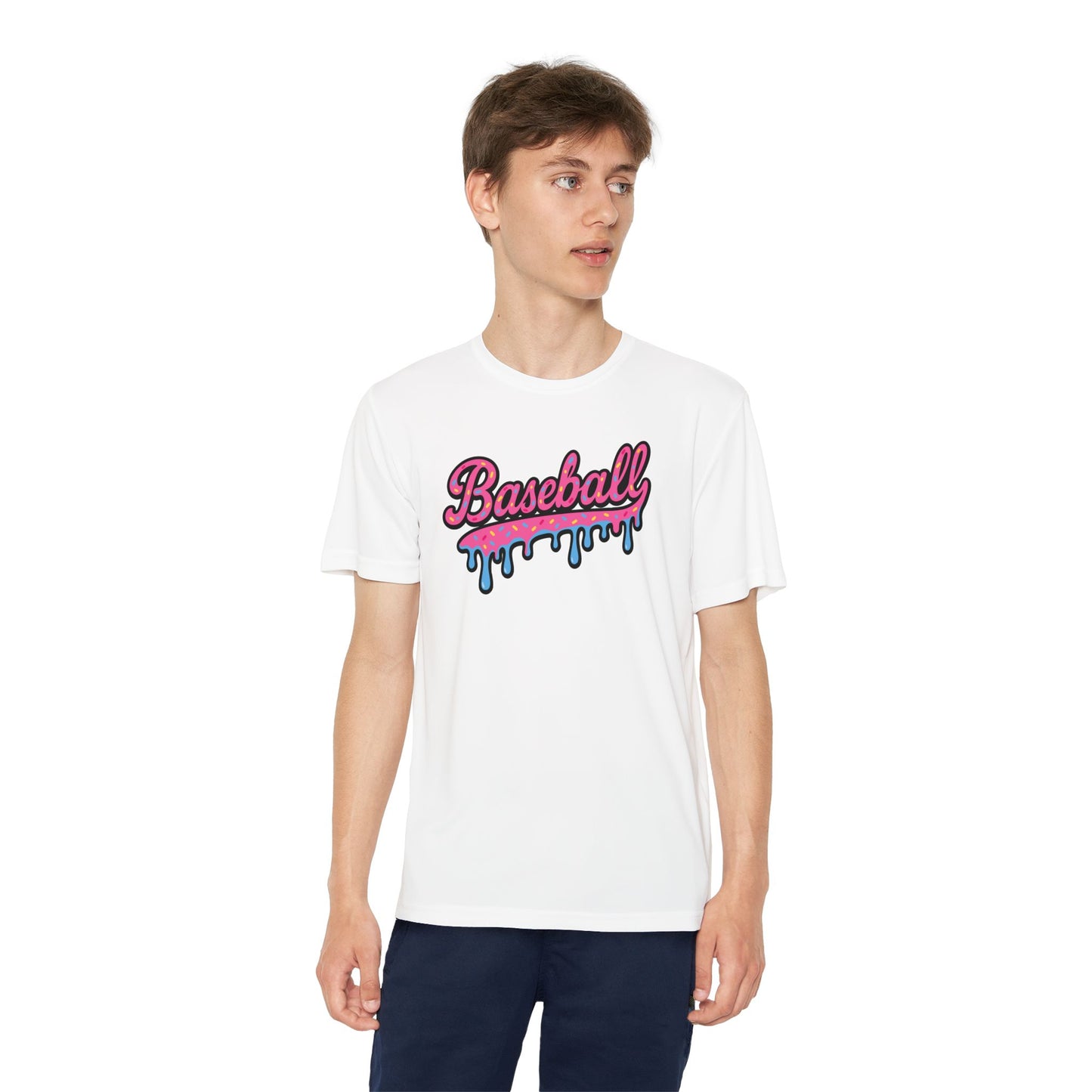 Baseball Ice Cream Drippy Tee