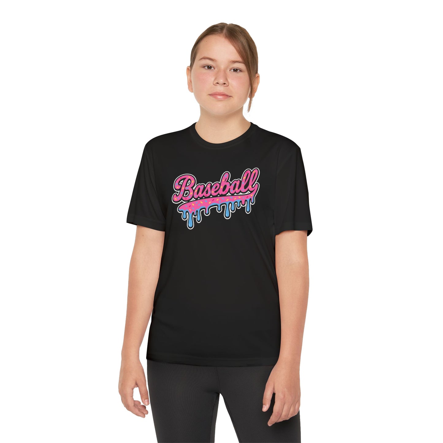 Baseball Ice Cream Drippy Tee