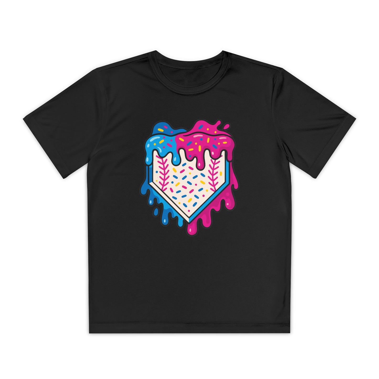 Frosted Baseball Home Plate Tee