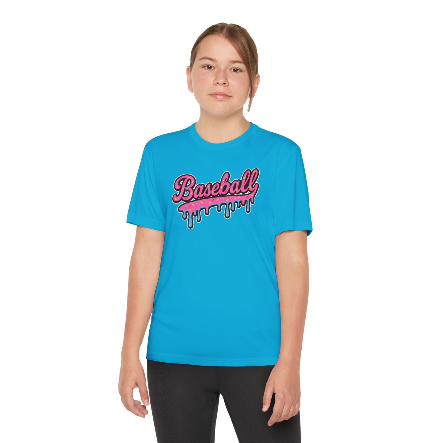 Baseball Ice Cream Drippy Tee