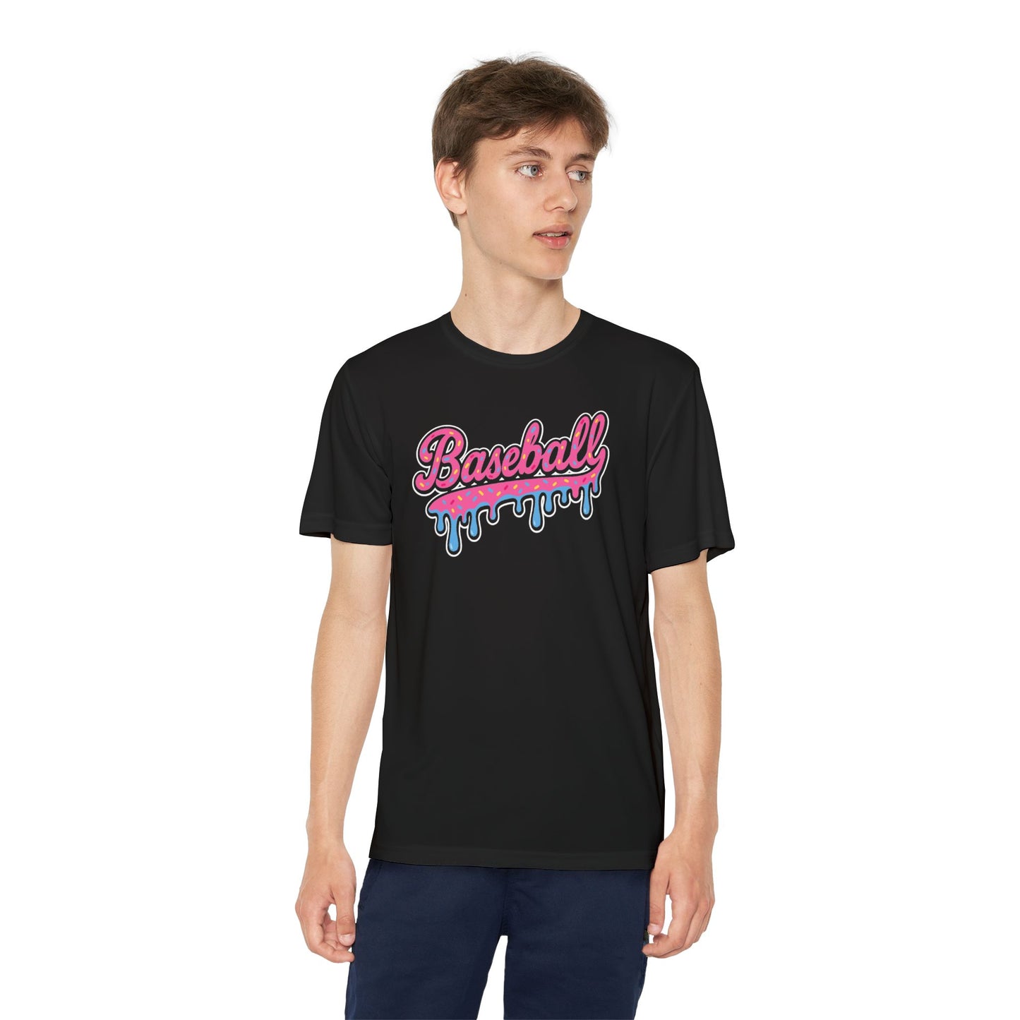 Baseball Ice Cream Drippy Tee