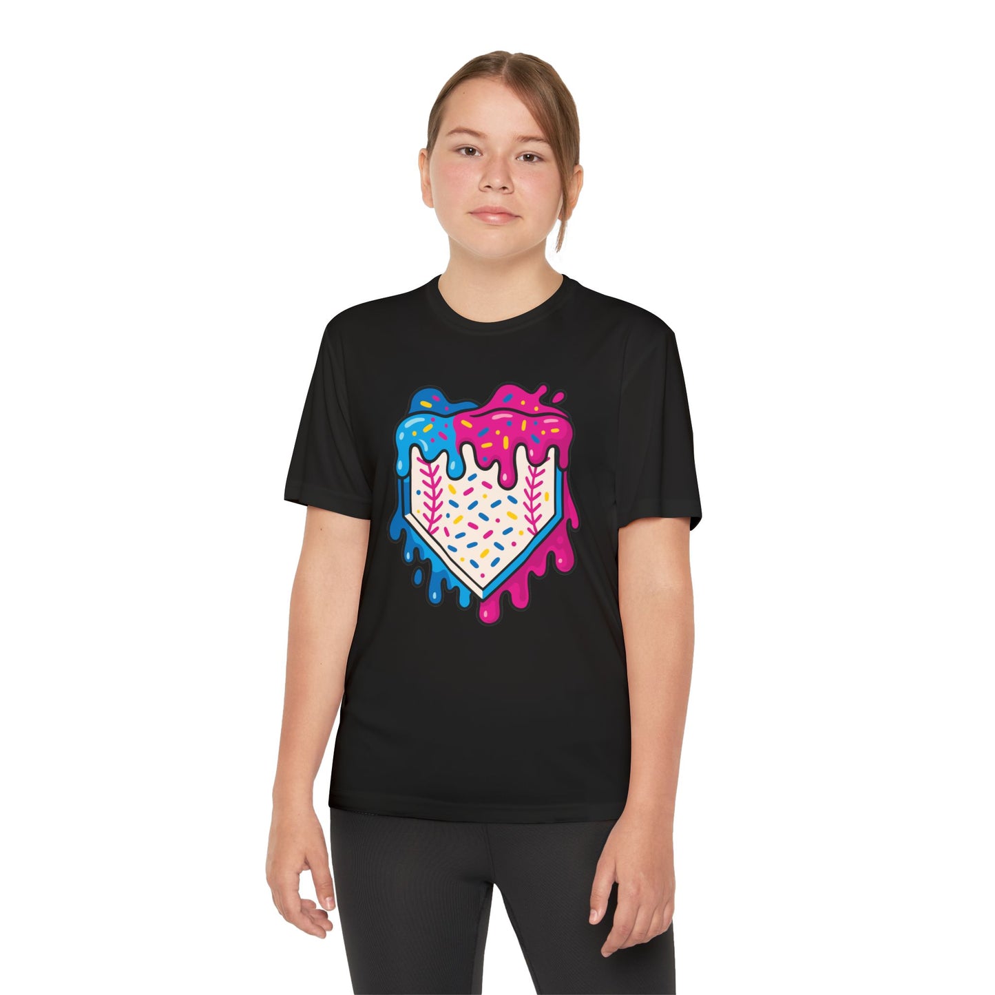 Frosted Baseball Home Plate Tee