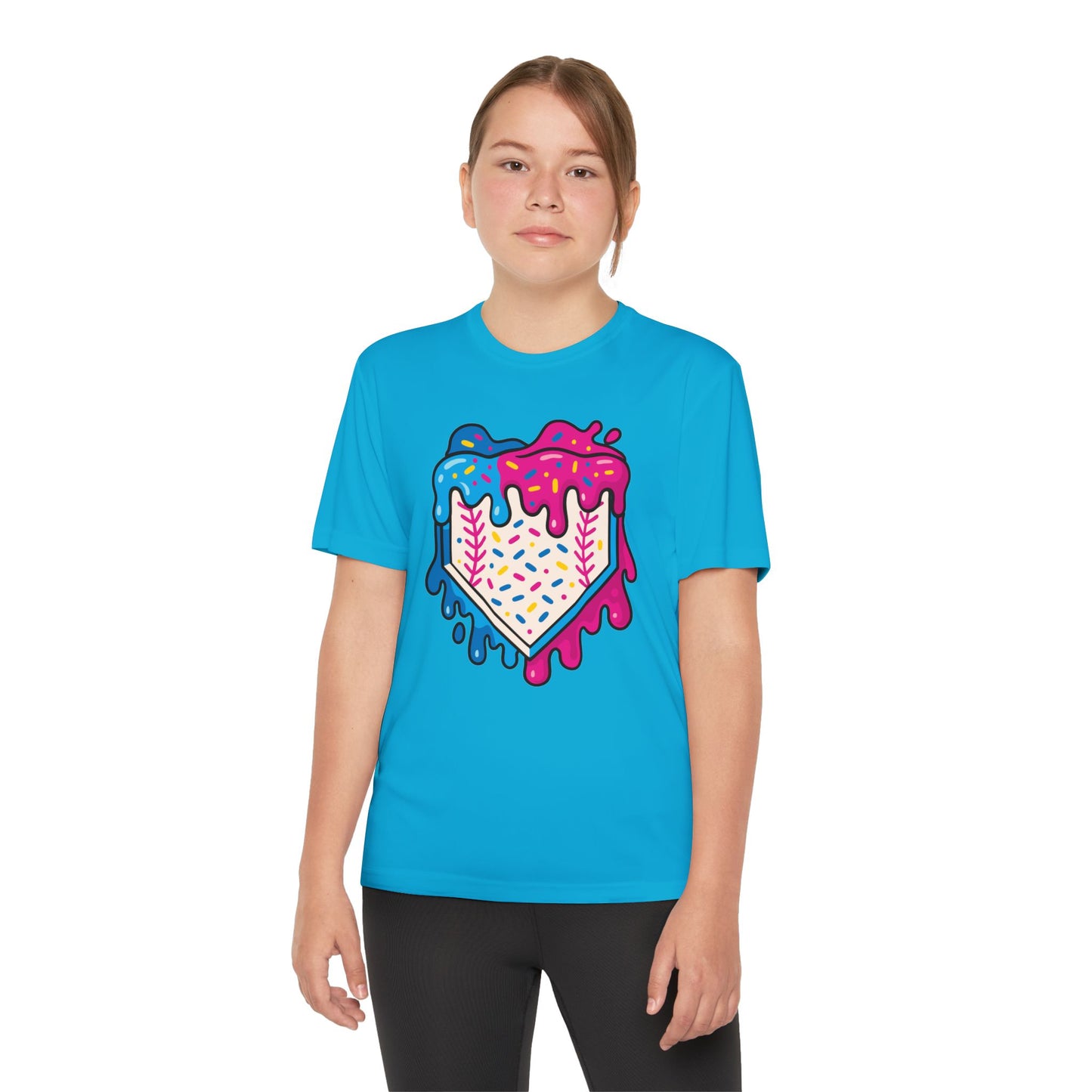 Frosted Baseball Home Plate Tee