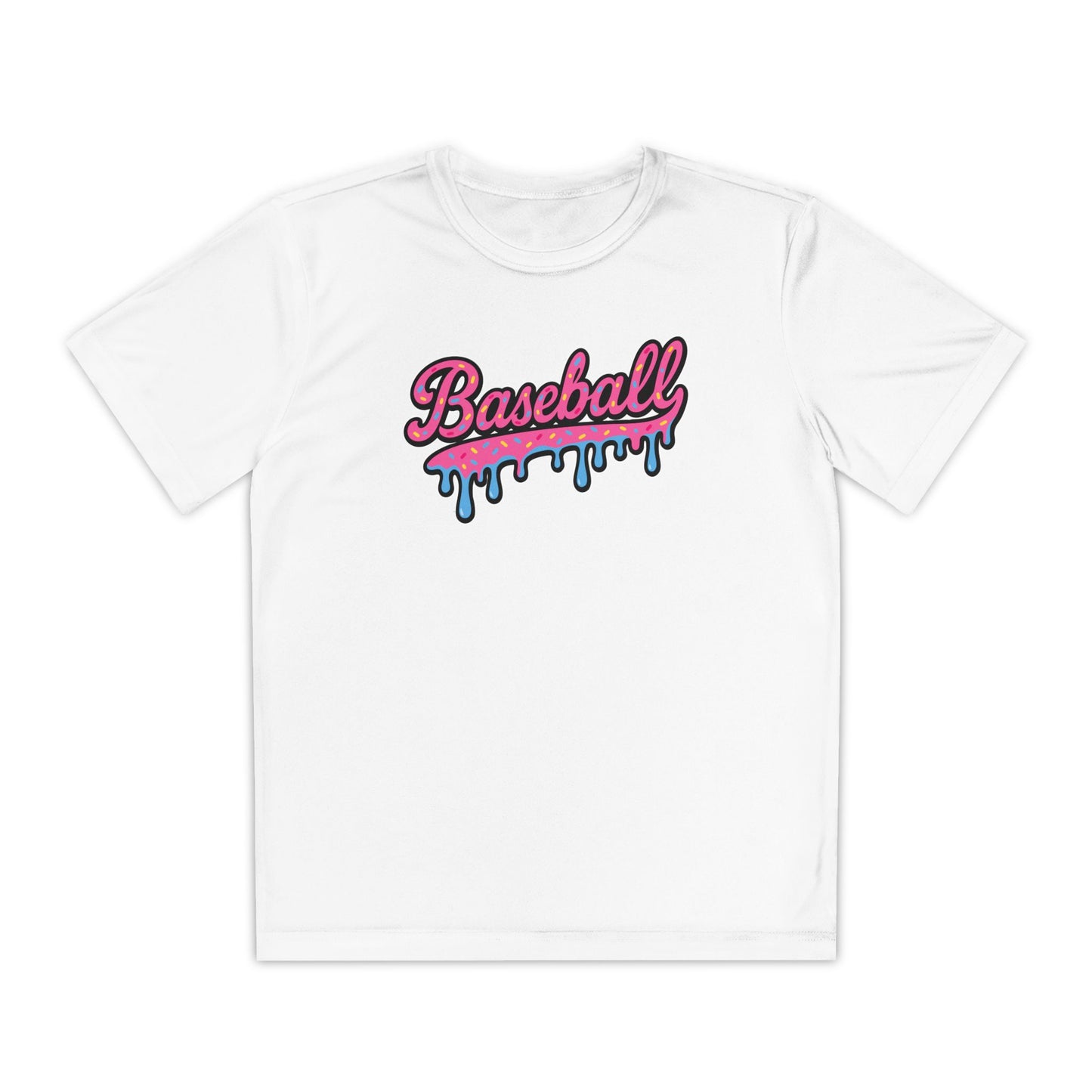 Baseball Ice Cream Drippy Tee