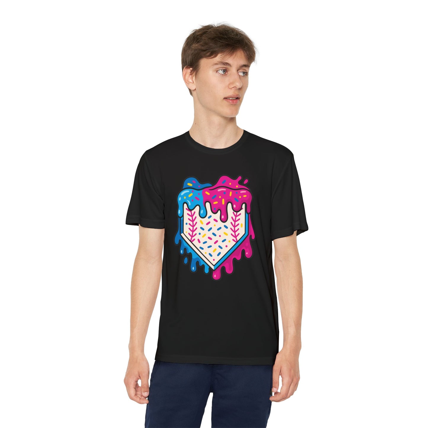 Frosted Baseball Home Plate Tee