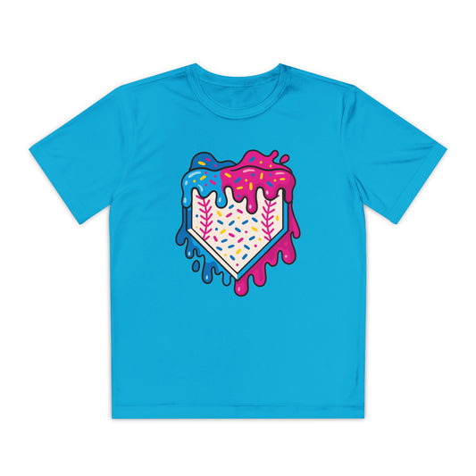 Frosted Baseball Home Plate Tee