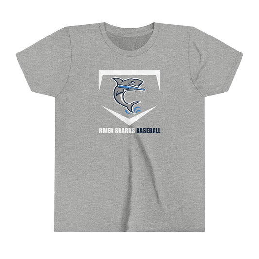 River Sharks "Home Plate" Youth Short Sleeve Tee