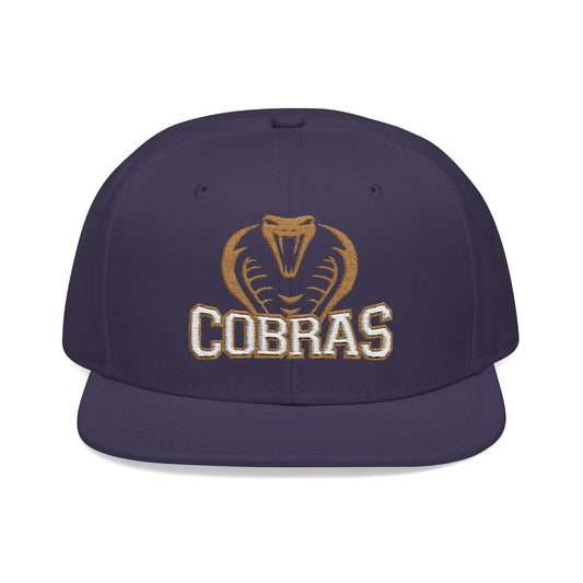 Cobras Embroidered Snapback Cap