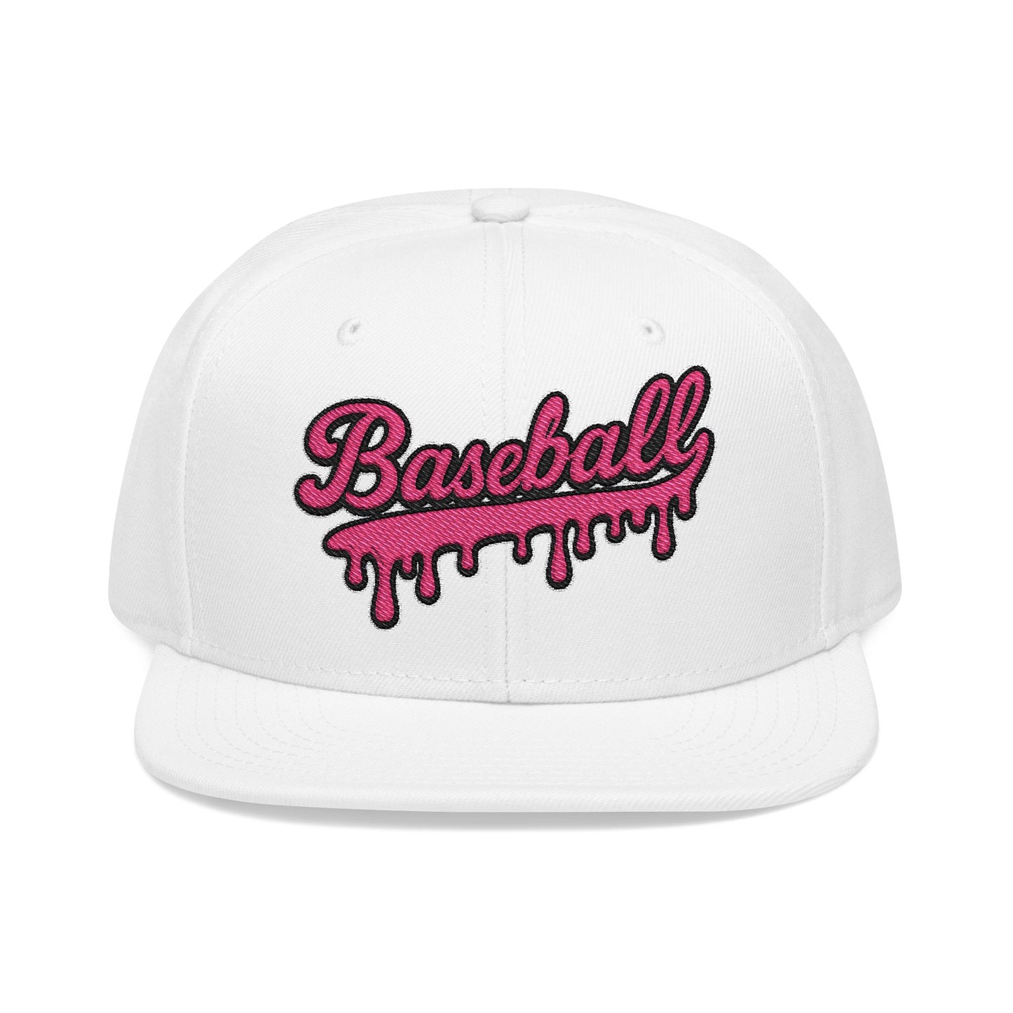 Pink Drip Snapback Hat