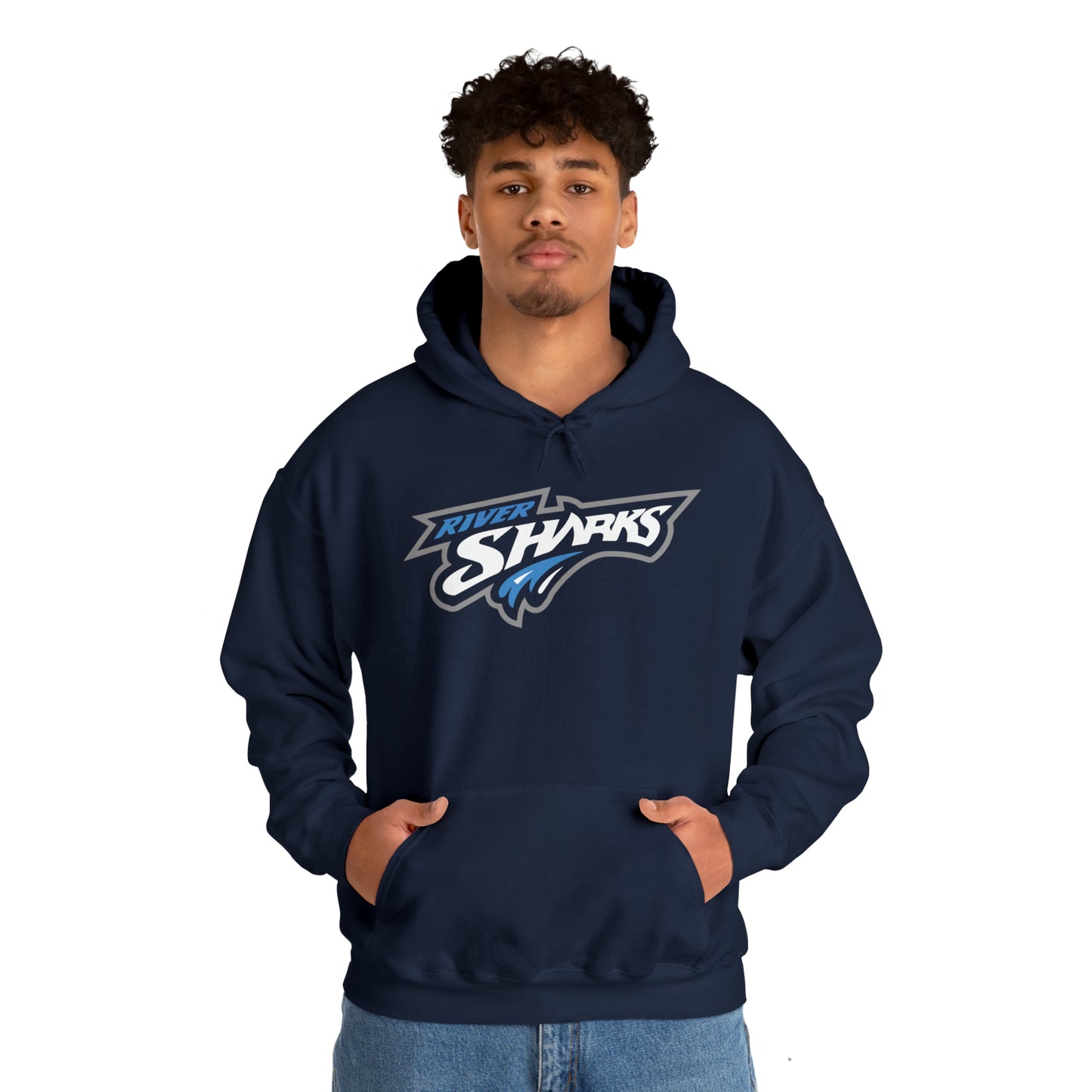 River Sharks "Logo" Adult Hooded Sweatshirt