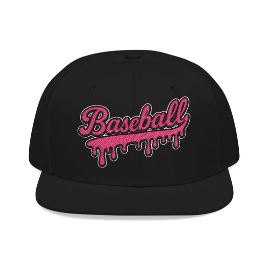 Pink Drip Snapback Hat