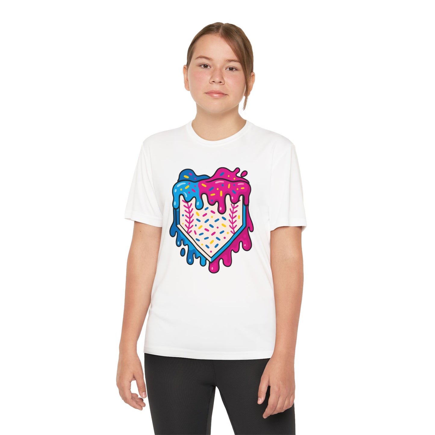 Frosted Baseball Home Plate Tee