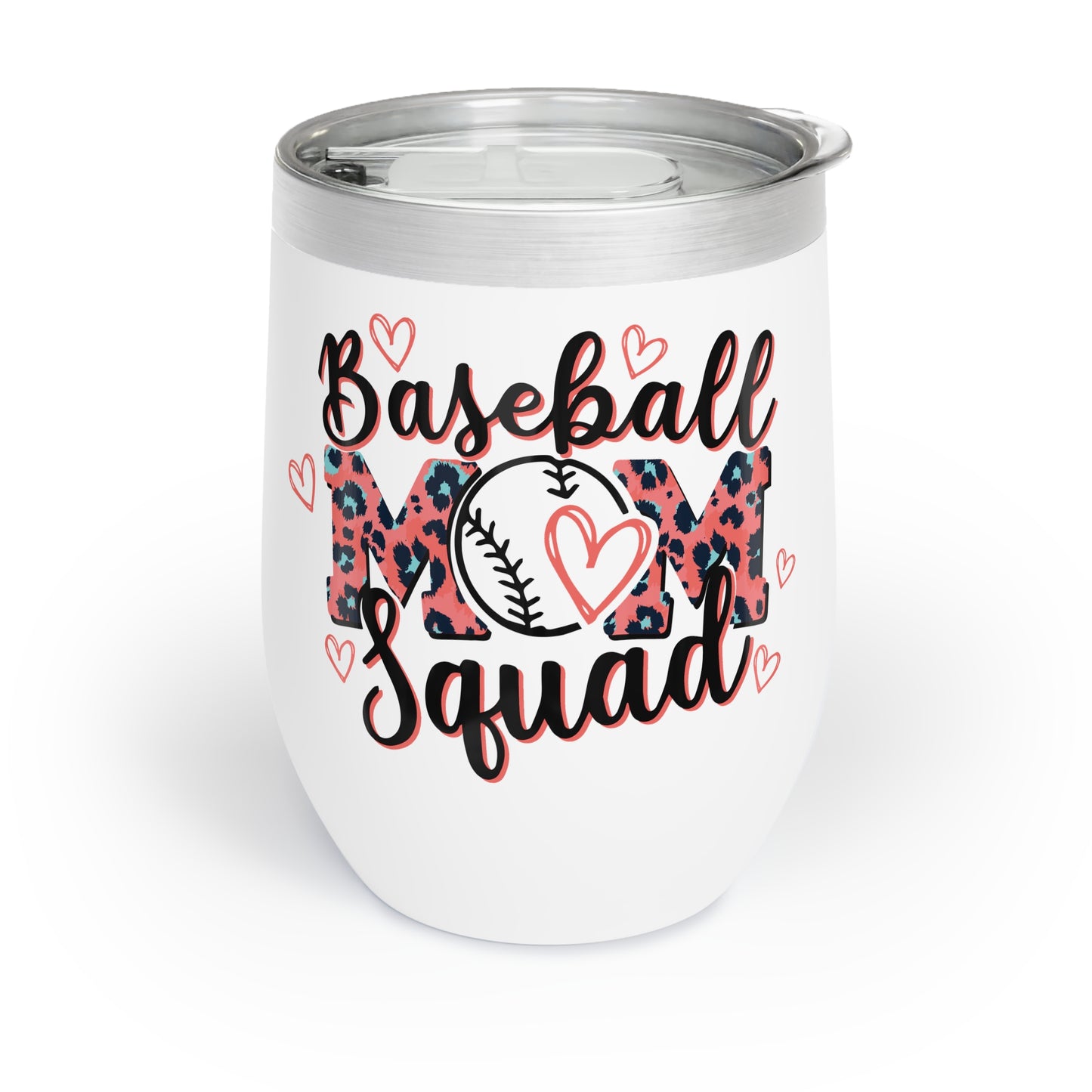 Baseball Mom Leopard Wine Tumbler