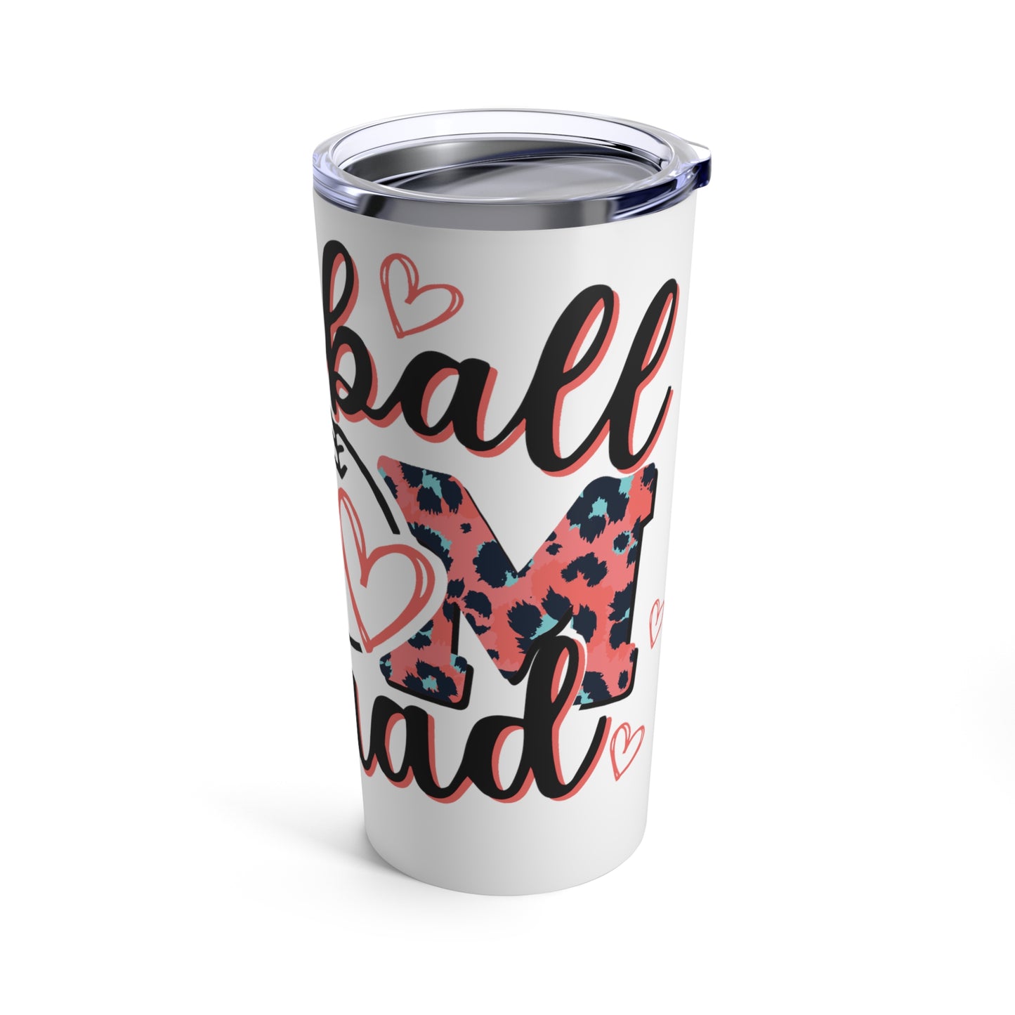 Baseball Mom Leopard Tumbler