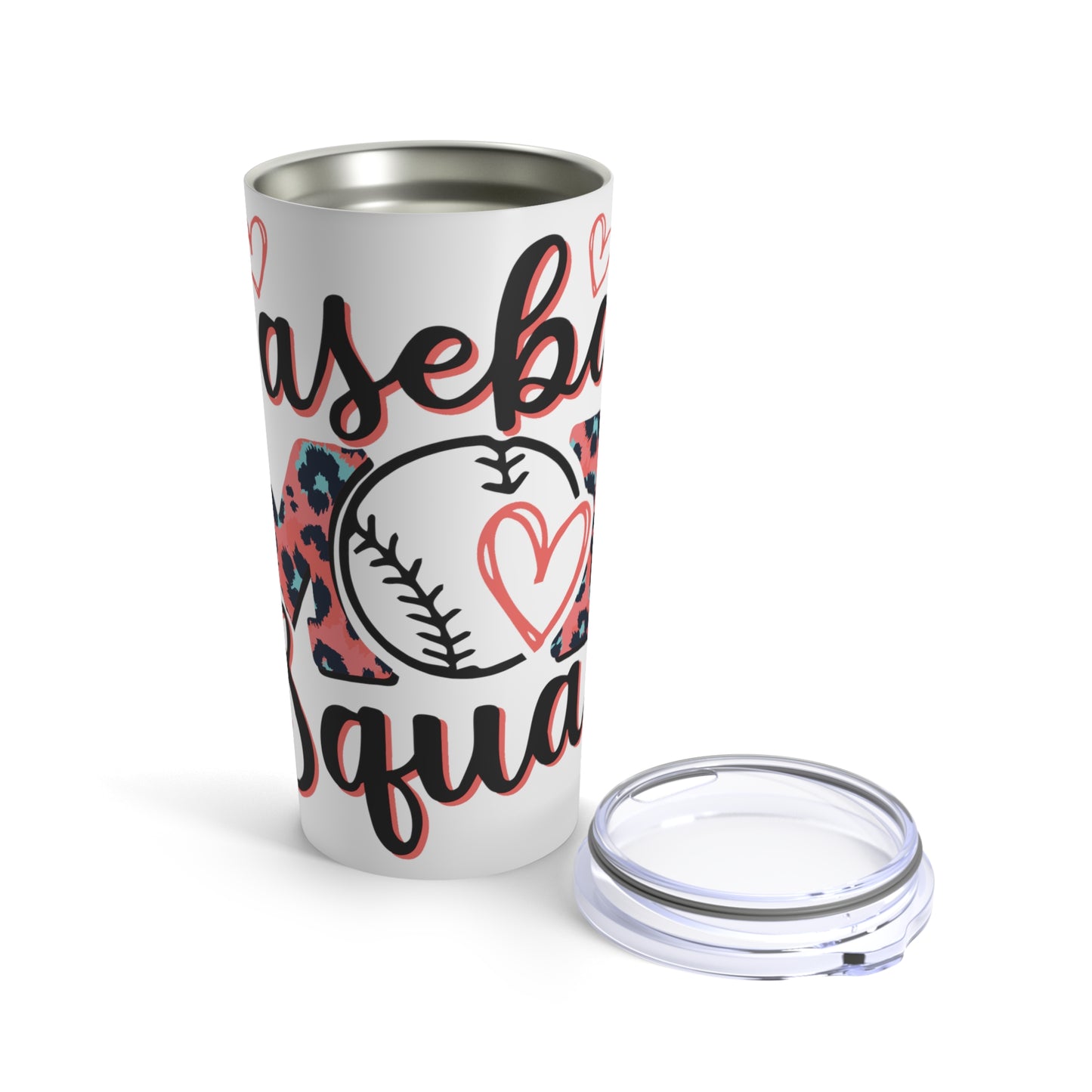 Baseball Mom Leopard Tumbler