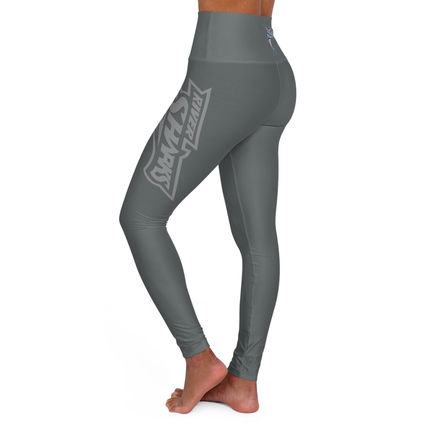 River Sharks High Waisted Yoga Leggings