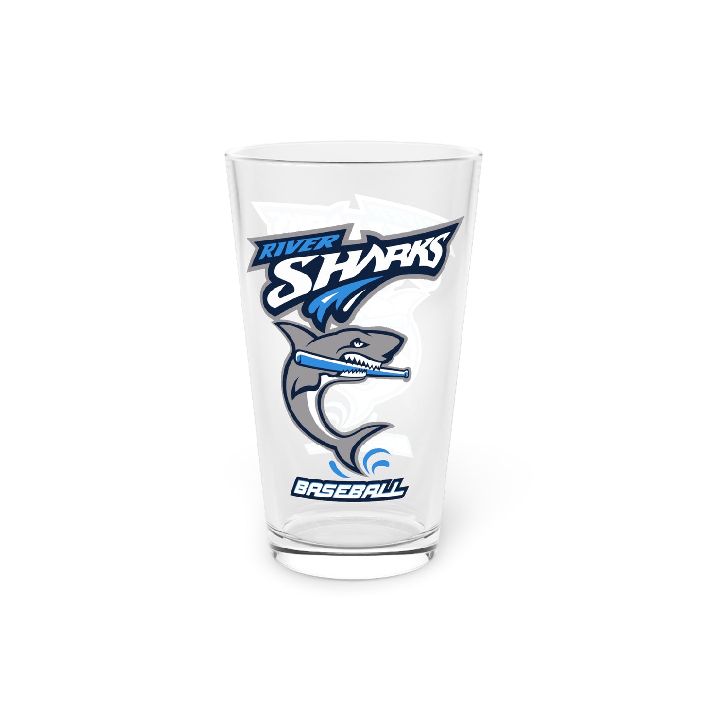 River Sharks Pint Glass, 16oz