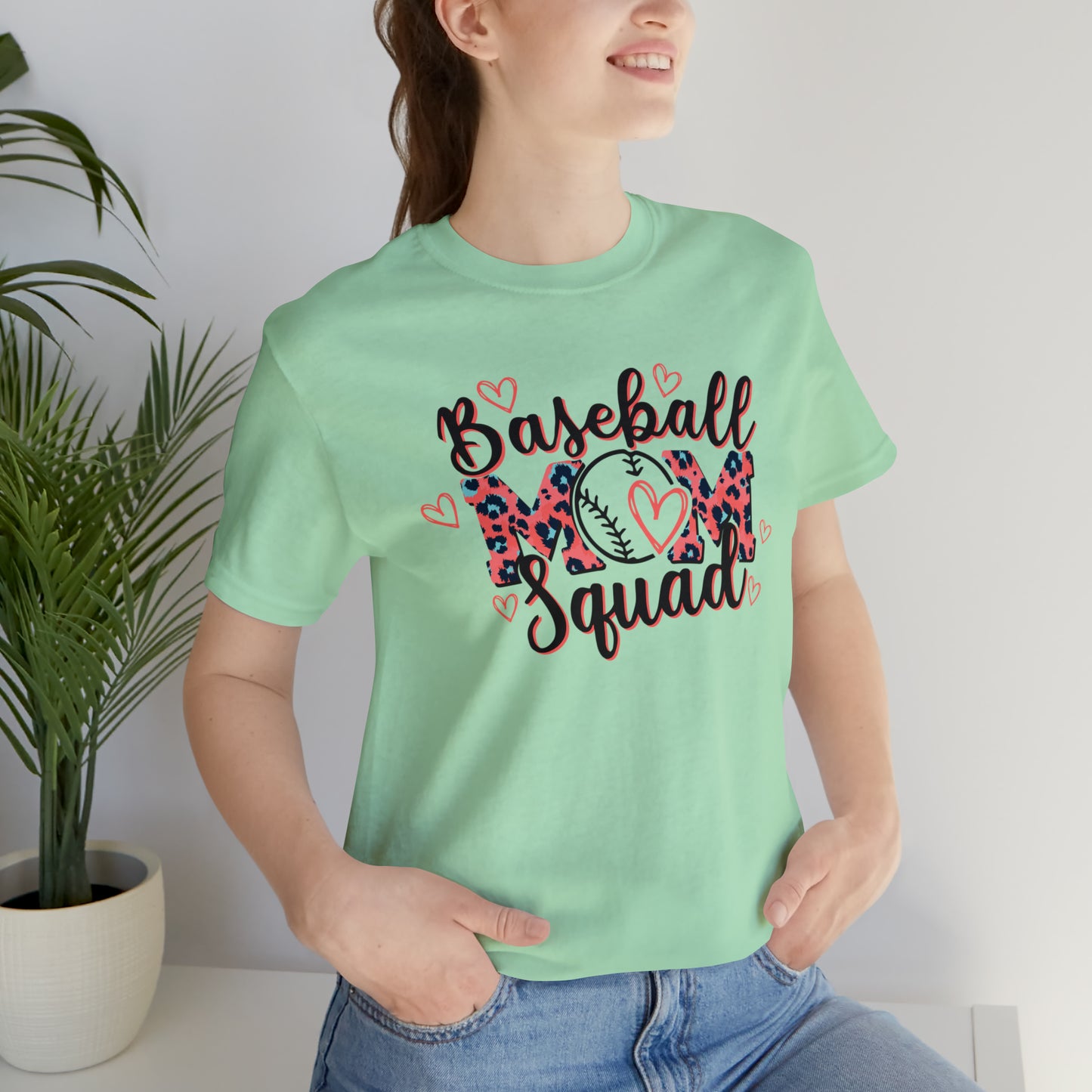 Baseball Mom Leopard Tee