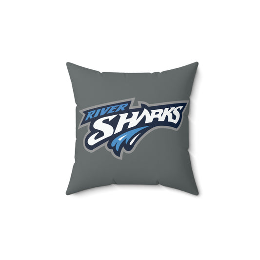 River Sharks Square Pillow