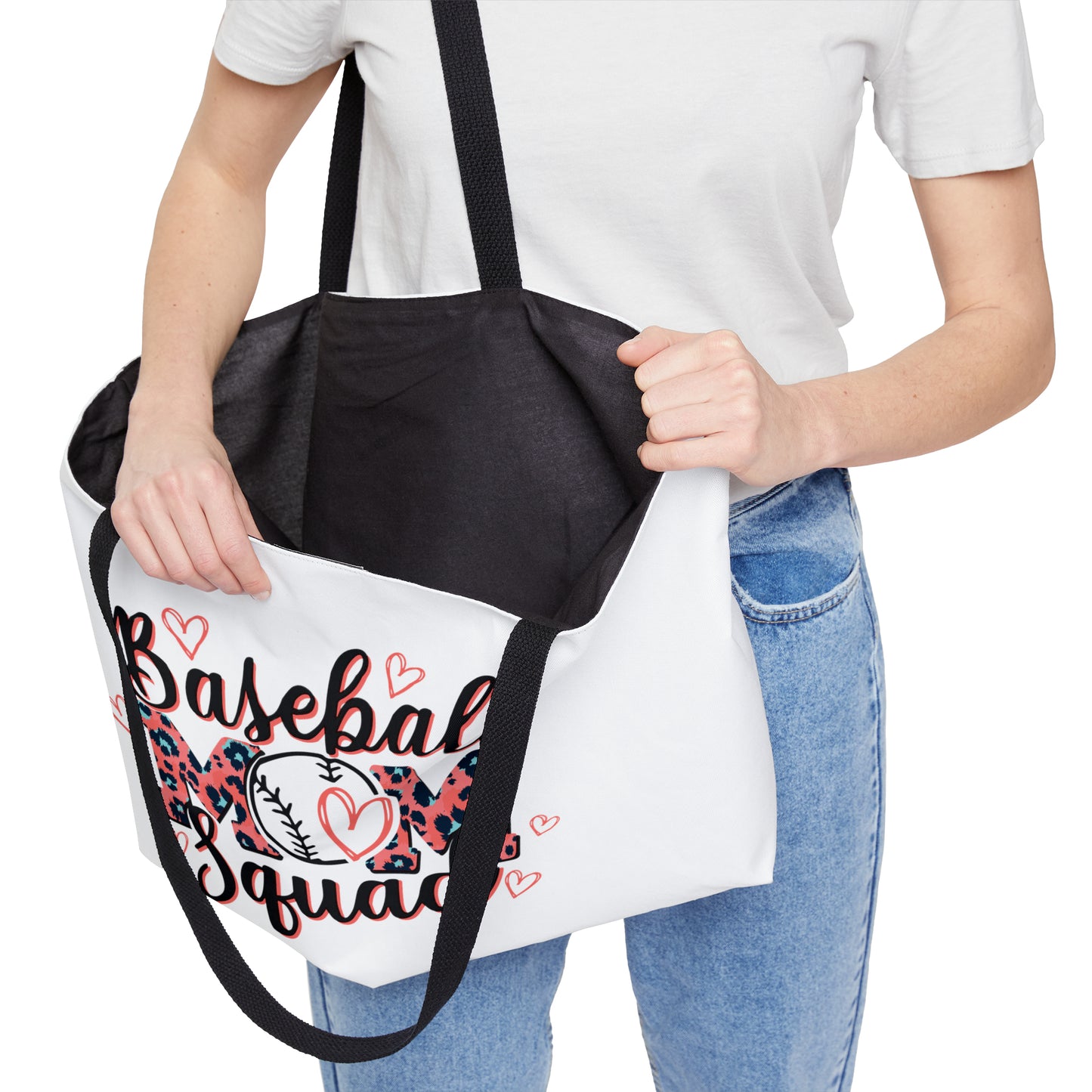 Baseball Mom Leopard Tote Bag