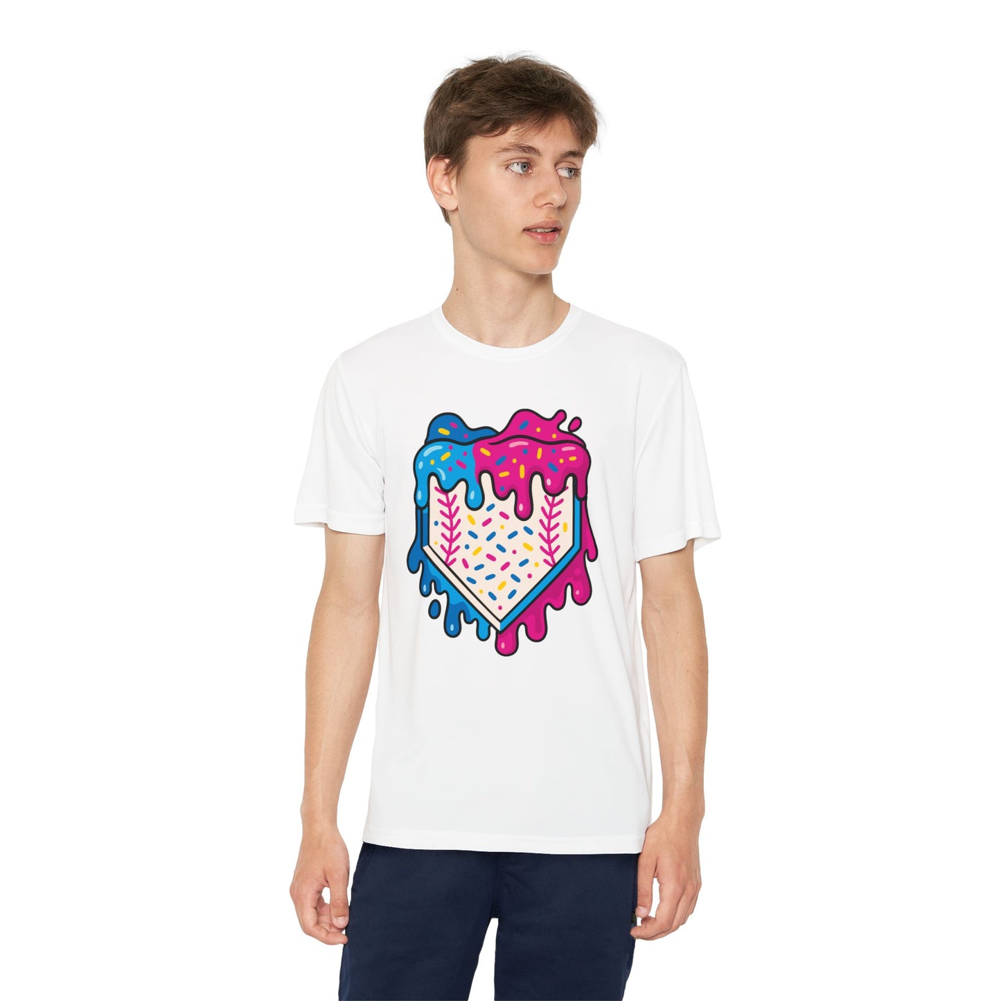 Frosted Baseball Home Plate Tee