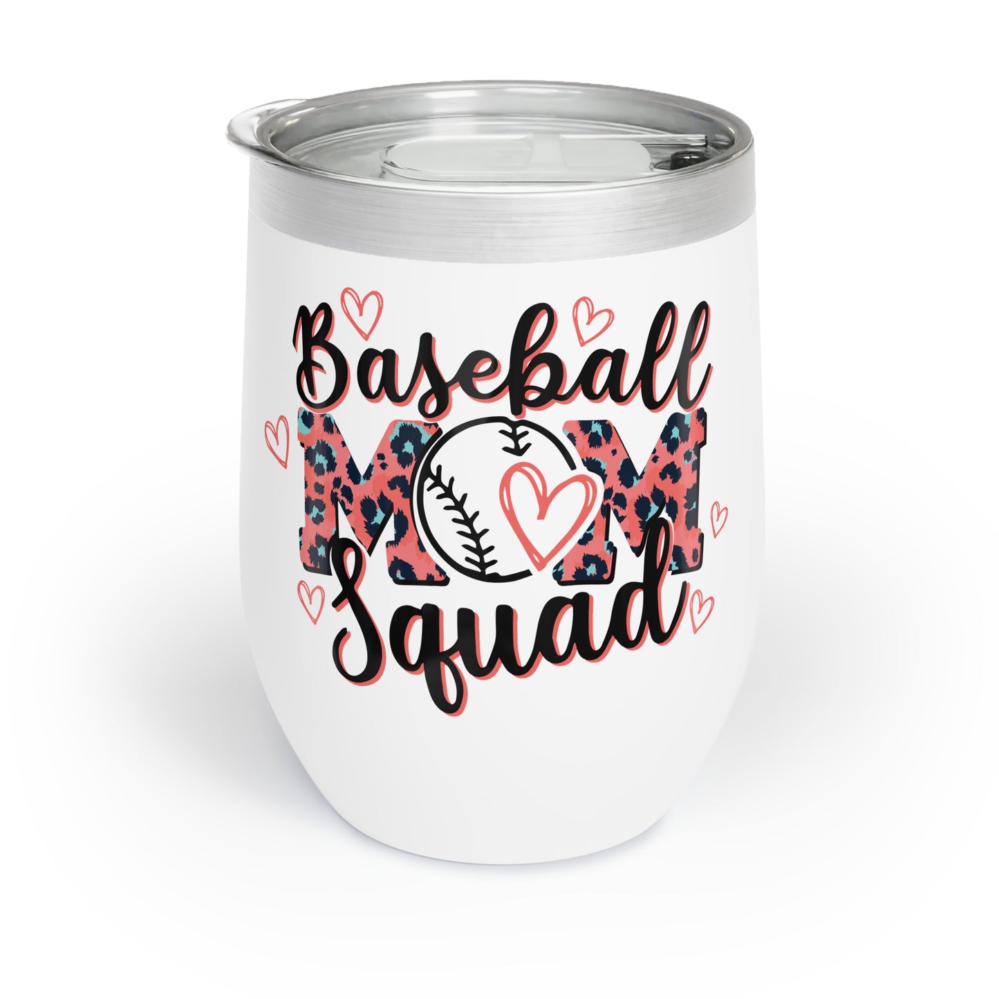 Baseball Mom Leopard Wine Tumbler