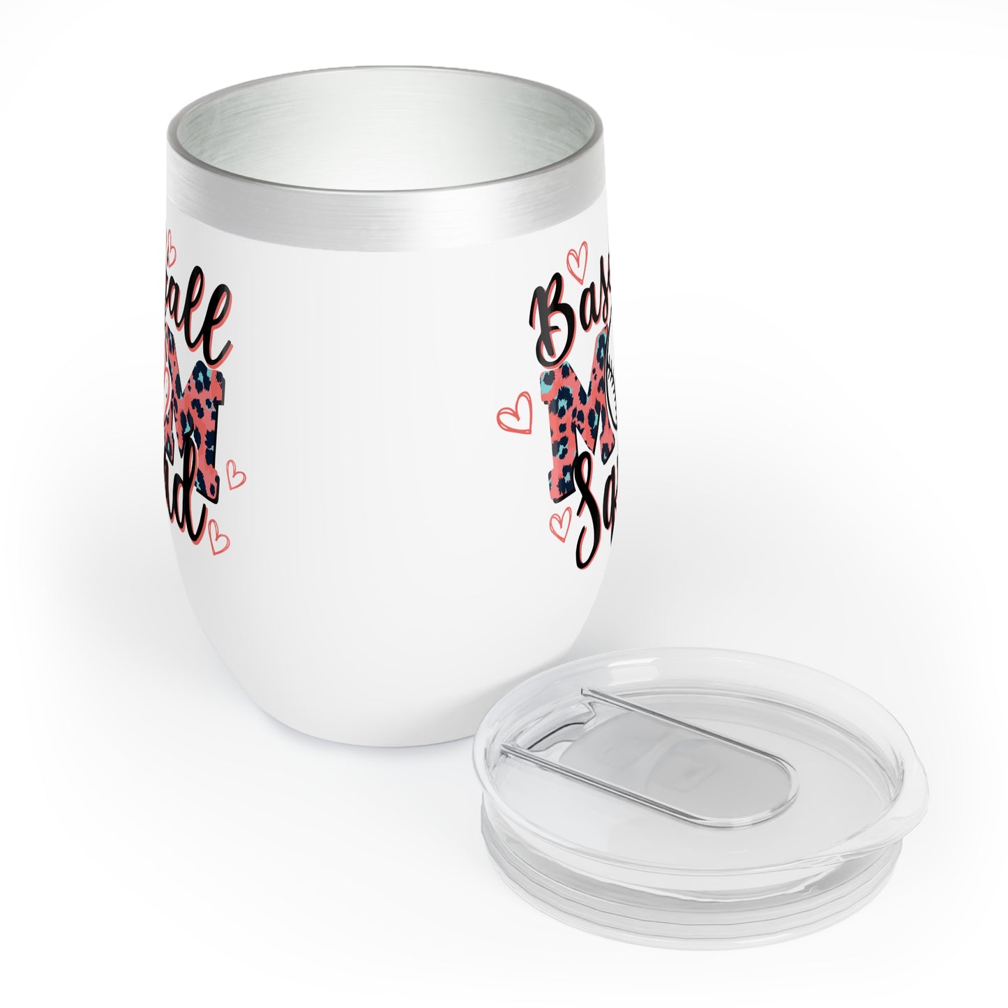 Baseball Mom Leopard Wine Tumbler