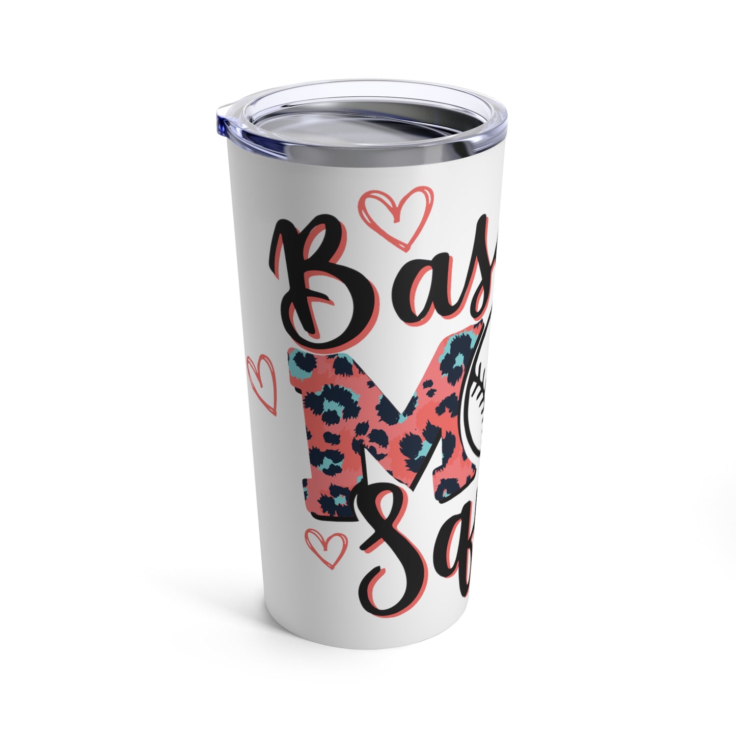 Baseball Mom Leopard Tumbler