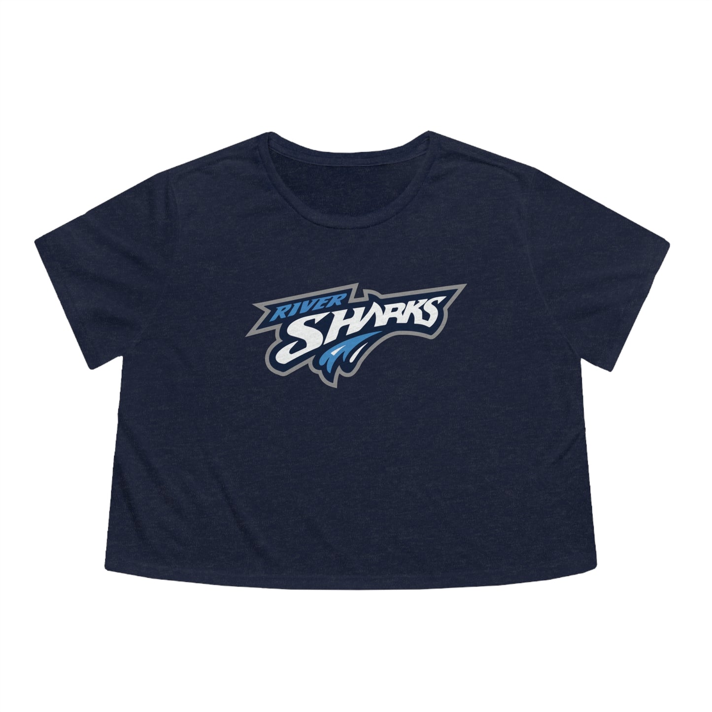 River Sharks "Logo" Women's Flowy Cropped Tee